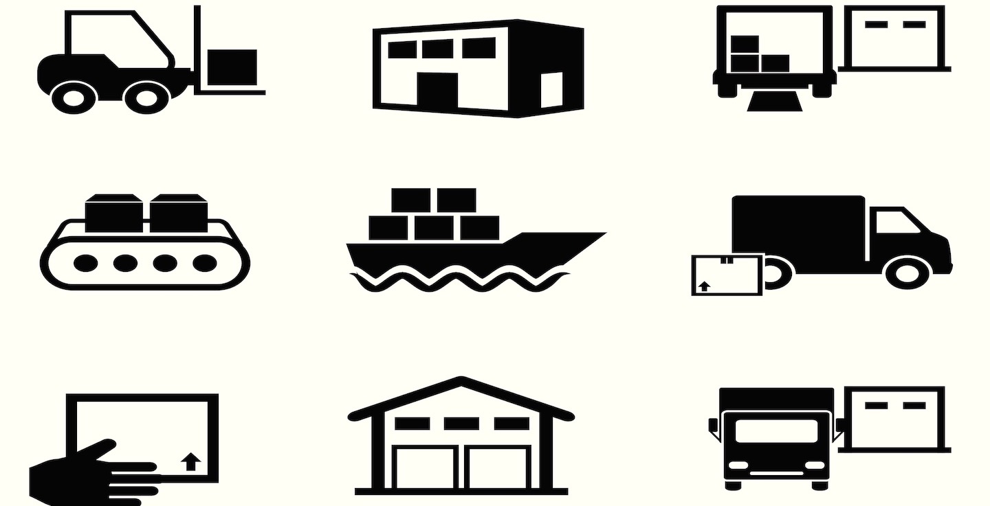 Image of logistics graphic icons